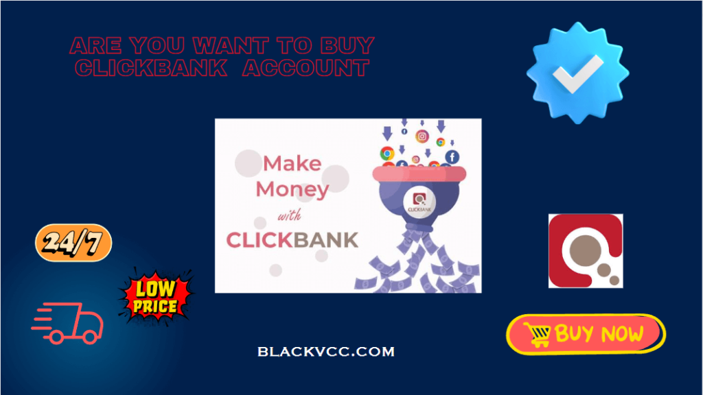 Clickbank account For Sale
